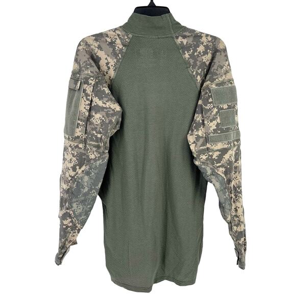 Massif Halo Flame Resistant Army Combat Shirt Mens Size Large Green Camo - Picture 6 of 8